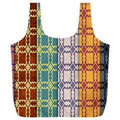 Grungy Vintage Patterns Full Print Recycle Bag (xxl) by artworkshop