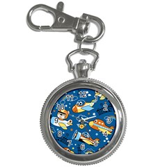 Seamless-pattern-with-nice-planes-cartoon Key Chain Watches by Jancukart