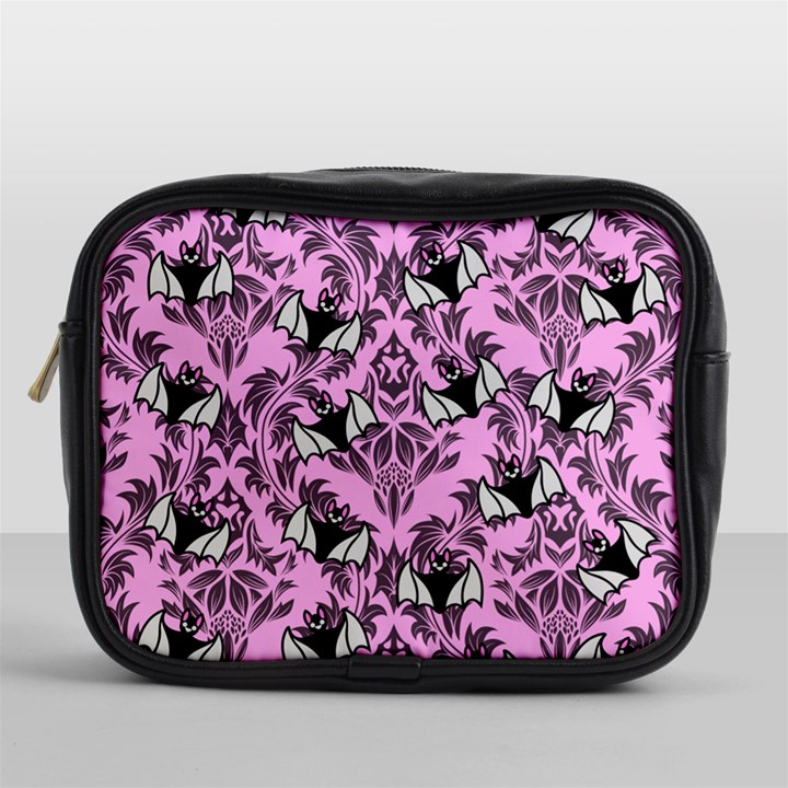 Pink Bats Mini Toiletries Bag (One Side)