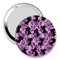 Pink Cats 3  Handbag Mirrors by NerdySparkleGoth