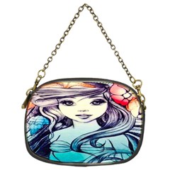 Beautifull Ariel Little Mermaid  Painting Chain Purse (two Sides) by artworkshop