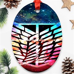 Attack On Titan Shingeki Galaxy Ornament (oval) by artworkshop