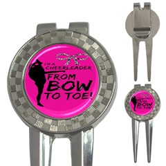 Bow To Toe Cheer 3-in-1 Golf Divots by artworkshop