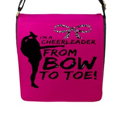 Bow To Toe Cheer Flap Closure Messenger Bag (l) by artworkshop