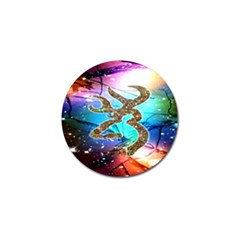 Browning Deer Glitter Galaxy Golf Ball Marker (10 Pack) by artworkshop