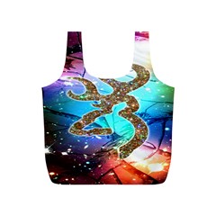 Browning Deer Glitter Galaxy Full Print Recycle Bag (s) by artworkshop