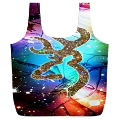 Browning Deer Glitter Galaxy Full Print Recycle Bag (xxxl) by artworkshop