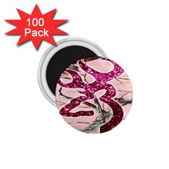 Browning Deer Glitter 1 75  Magnets (100 Pack)  by artworkshop