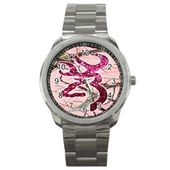 Browning Deer Glitter Sport Metal Watch by artworkshop