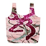 Browning Deer Glitter Full Print Recycle Bag (L) Back