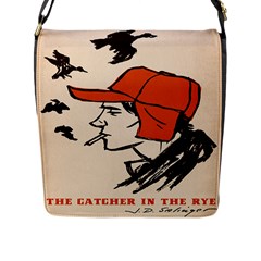 Catcher In The Rye Flap Closure Messenger Bag (l) by artworkshop