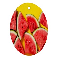 Watermelon Ornament (oval) by artworkshop