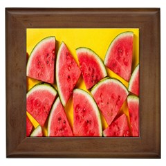 Watermelon Framed Tile by artworkshop