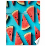 Watermelon Blue Background Canvas 36  x 48  35.26 x46.15  Canvas - 1