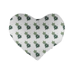 Tropical Standard 16  Premium Flano Heart Shape Cushions by Sparkle