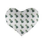 Tropical Standard 16  Premium Flano Heart Shape Cushions Back