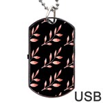 Spring Leafs Dog Tag USB Flash (One Side) Front