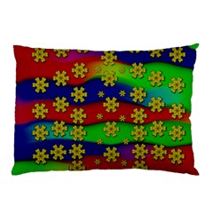 Blooming Stars On The Rainbow So Rare Pillow Case by pepitasart