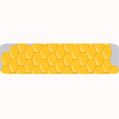 Hexagons Yellow Honeycomb Hive Bee Hive Pattern Large Bar Mats by artworkshop