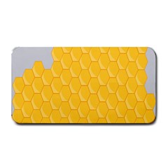 Hexagons Yellow Honeycomb Hive Bee Hive Pattern Medium Bar Mats by artworkshop