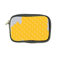 Hexagons Yellow Honeycomb Hive Bee Hive Pattern Coin Purse by artworkshop