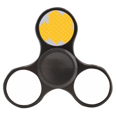 Hexagons Yellow Honeycomb Hive Bee Hive Pattern Finger Spinner by artworkshop