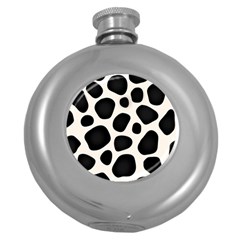 Texture Design Wallpaperpublic Round Hip Flask (5 Oz) by artworkshop