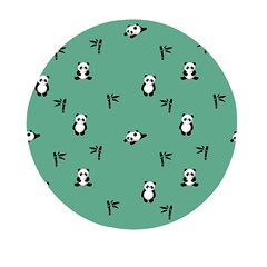 Pandas Pattern Mini Round Pill Box by artworkshop