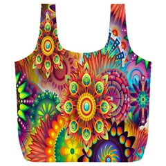 Mandalas Colorful Abstract Ornamental Full Print Recycle Bag (xxxl) by artworkshop