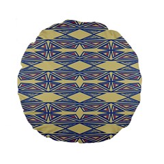 Abstract Pattern Geometric Backgrounds  Standard 15  Premium Flano Round Cushions by Eskimos