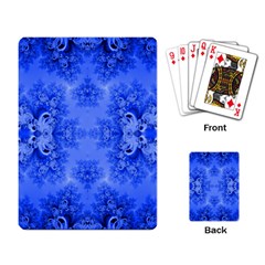 Blue Sky Over The Bluebells Frost Fractal Playing Cards Single Design (rectangle) by Artist4God