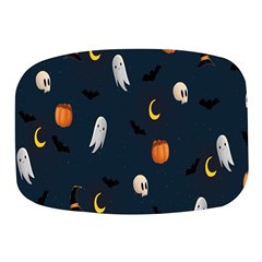 Halloween Ghost Pumpkin Bat Skull Mini Square Pill Box by artworkshop