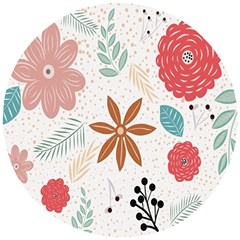 Nature Flora Wooden Puzzle Round by artworkshop