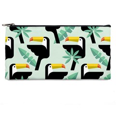 Seamless-tropical-pattern-with-birds Pencil Case by Jancukart