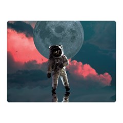 Astronaut-moon-space-nasa-planet Double Sided Flano Blanket (mini)  by Jancukart