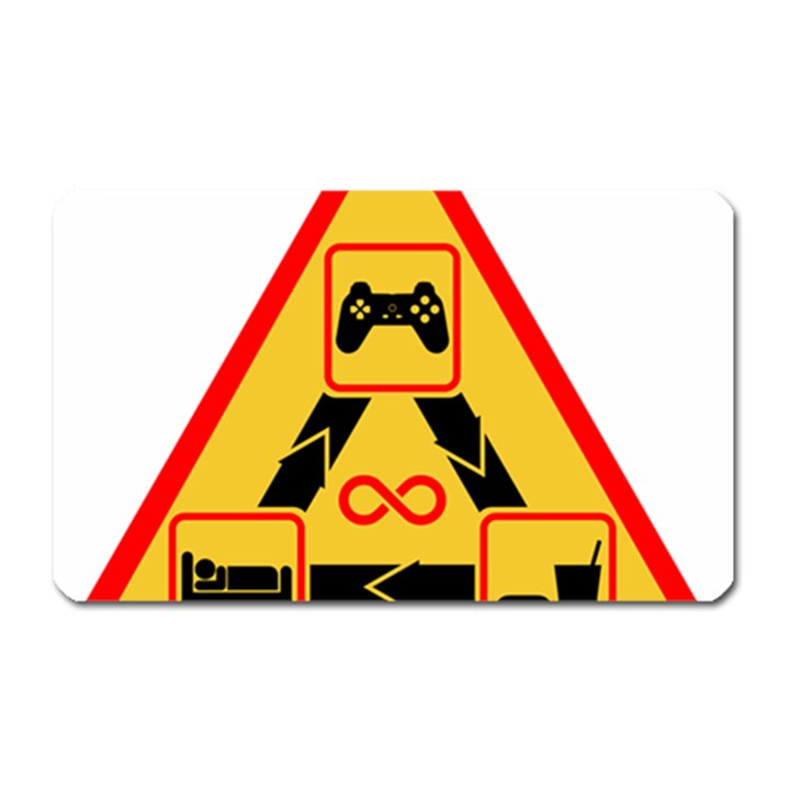 Gamer-geek-video-game-sign-fan Magnet (Rectangular)