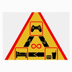 Gamer-geek-video-game-sign-fan Large Glasses Cloth (2 Sides) by Jancukart