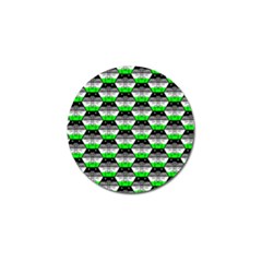 Hackers Town Void Mantis Hexagon Agender Agender Info Pride Flag Golf Ball Marker (10 Pack) by WetdryvacsLair