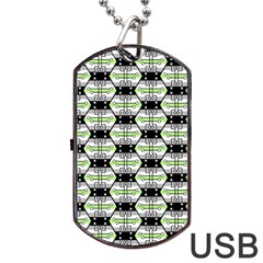 Hackers Town Void Mantis Hexagon Agender Pride Flag Dog Tag Usb Flash (one Side) by WetdryvacsLair