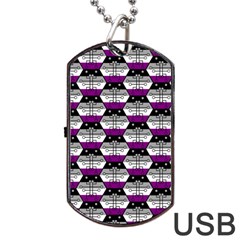 Hackers Town Void Mantis Hexagon Asexual Ace Pride Flag Dog Tag Usb Flash (two Sides) by WetdryvacsLair