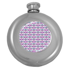 Hackers Town Void Mantis Hexagon Bigender Pride Flag Round Hip Flask (5 Oz) by WetdryvacsLair