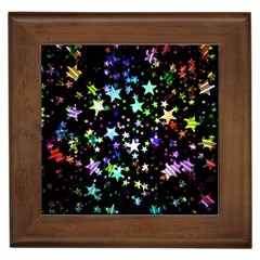 Christmas-star-gloss-lights-light Framed Tile by Jancukart