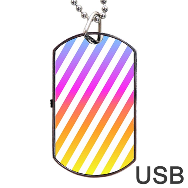 Abstract-lines-mockup-oblique Dog Tag USB Flash (Two Sides)