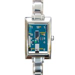 Amphisbaena Two Platform Dtn Node Vector File Rectangle Italian Charm Watch Front