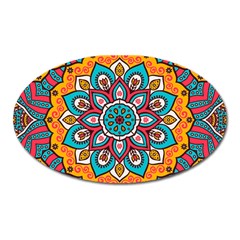 Mandala Spirit Oval Magnet by zappwaits