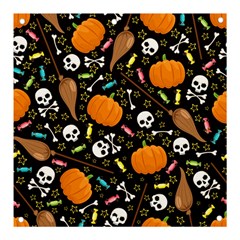 Halloween Pattern 3 Banner And Sign 3  X 3  by designsbymallika