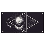 Moon and sun Banner and Sign 6  x 3  Front