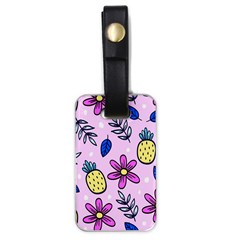 Flowers Purple Luggage Tag (one Side) by nateshop