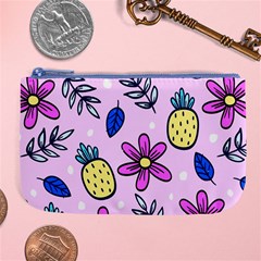 Flowers Purple Large Coin Purse by nateshop