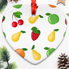 Fruits Ornament (heart) by nateshop